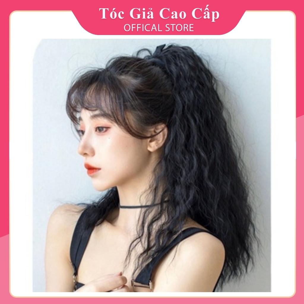 Tóc Giả Cột Tóc Giả Cột Xù Mì Ngắn 40Cm