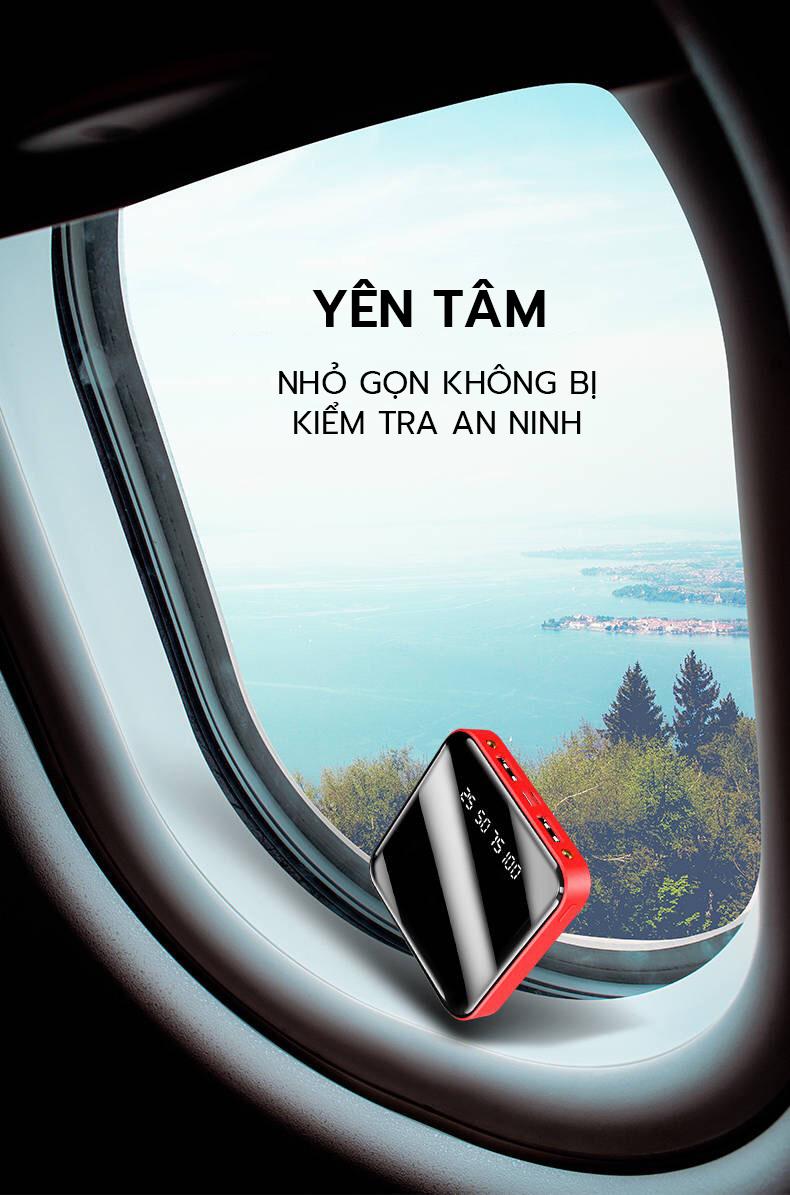 Sạc Dự Phòng Tráng Gương 20000mAh