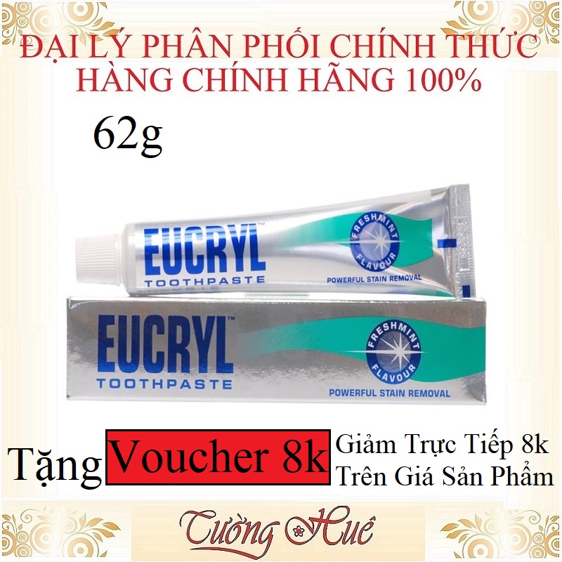 Kem Trắng Răng Và Sạch Vết Ố Vàng Răng Miệng Eucryl Toothpaste 50ml