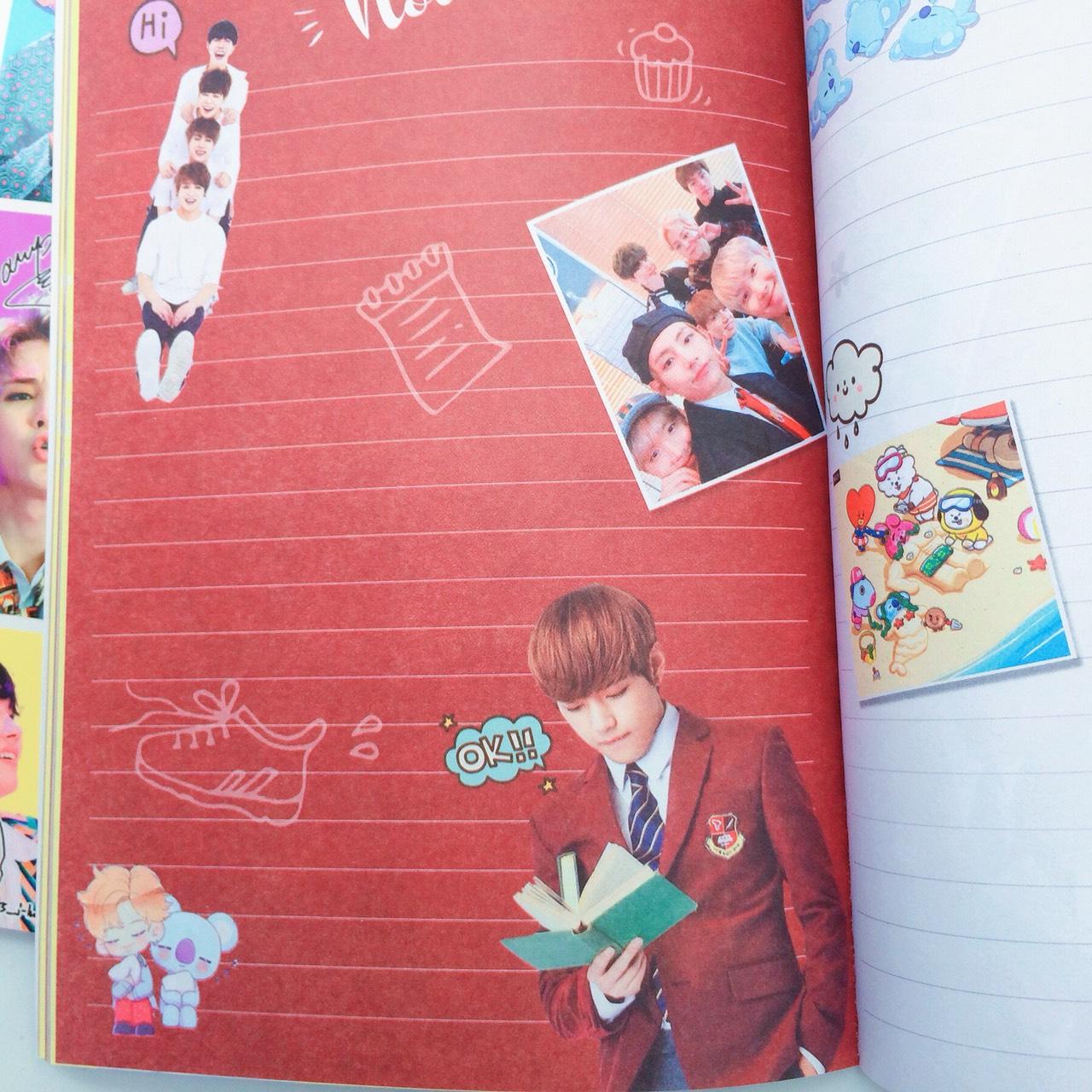 [HCM]Sổ tay Notebook BTS giấy in màu từng trang
