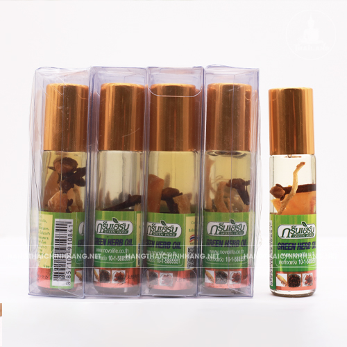 Dầu Lăn Thảo Dược Nhân Sâm Green Herb Oil 8ml Thái Lan