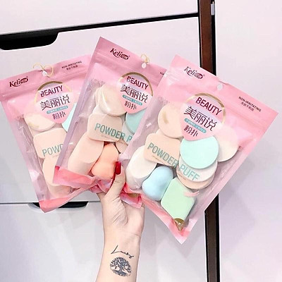 Set 13 Bông Mút Trang Điểm KELI Siêu Mềm Mịn