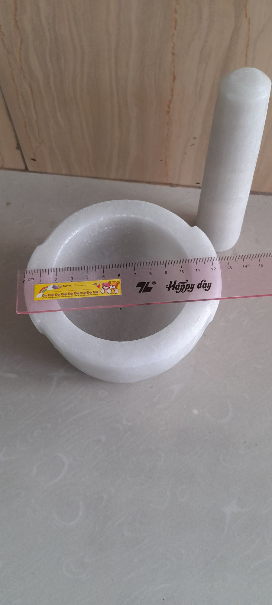Cối đá Non Nước size 12 màu trắng