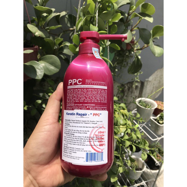 [HCM]Kem ủ tóc phục hồi hư tổn PPC Keratin 750ml ( chính hãng)