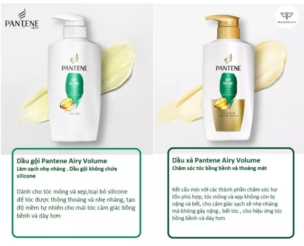 BỘ DẦU GỘI XẢ PANTENE PRO V (GỒM CHAI DẦU GỘI 270ML + DẦU XẢ 270G)