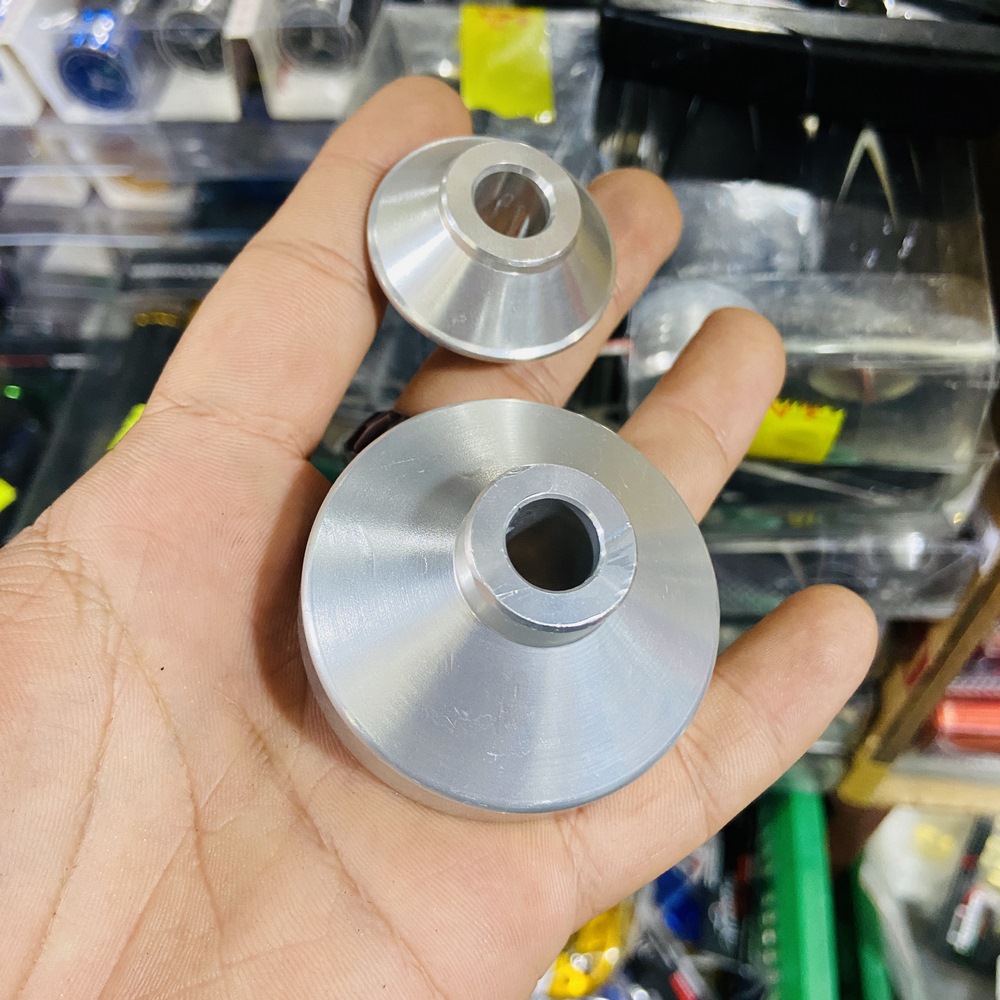 [HÀNG THAY THẾ] CHỤP CÓC BÁNH CỐT TRƯỚC CHO DÒNG XE YAMAHA CAO CẤP (MÀU BẠC)