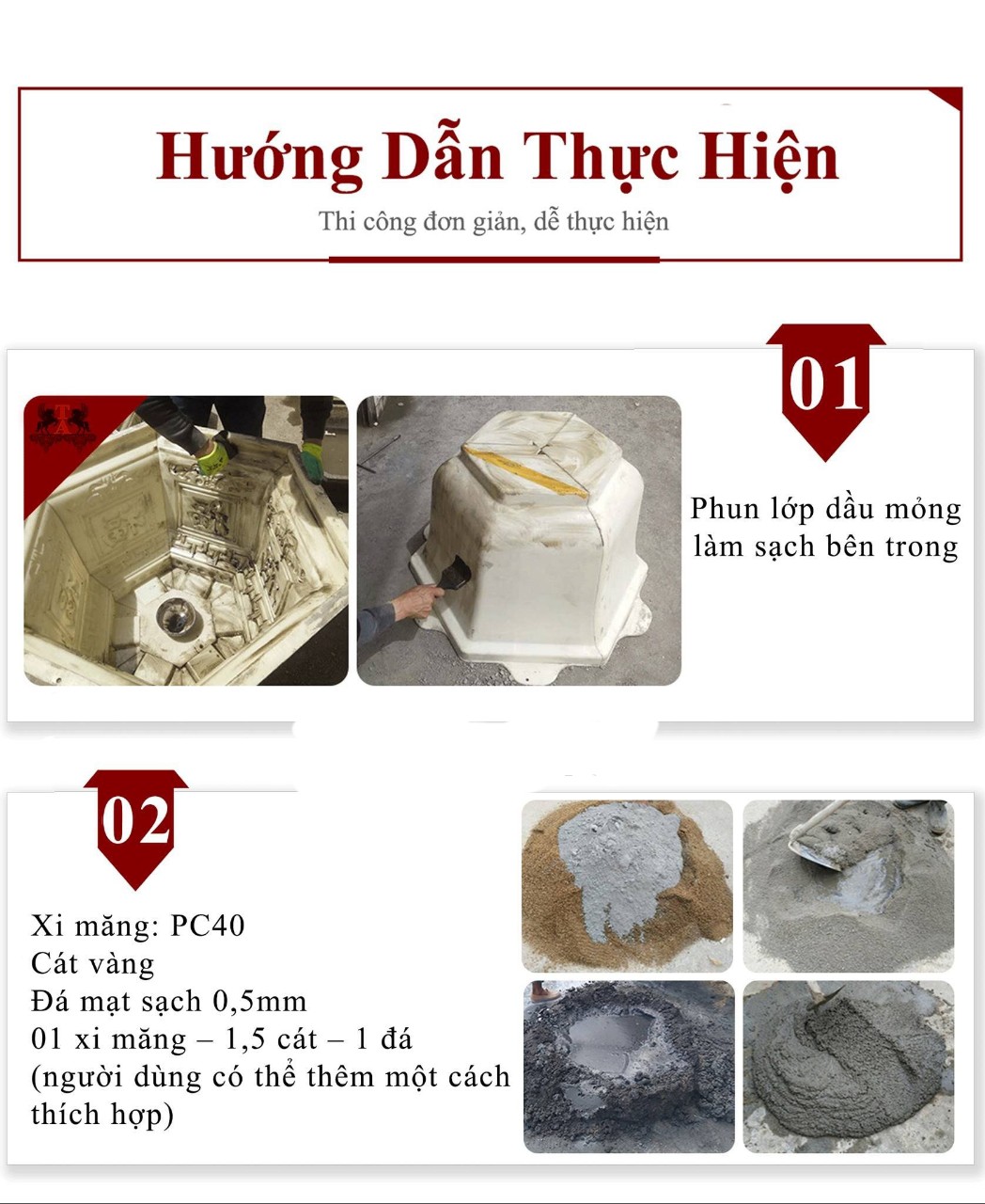 Khuôn đúc chậu cảnh bát sen 35 (khuôn chậu ABS có lòng trong)
