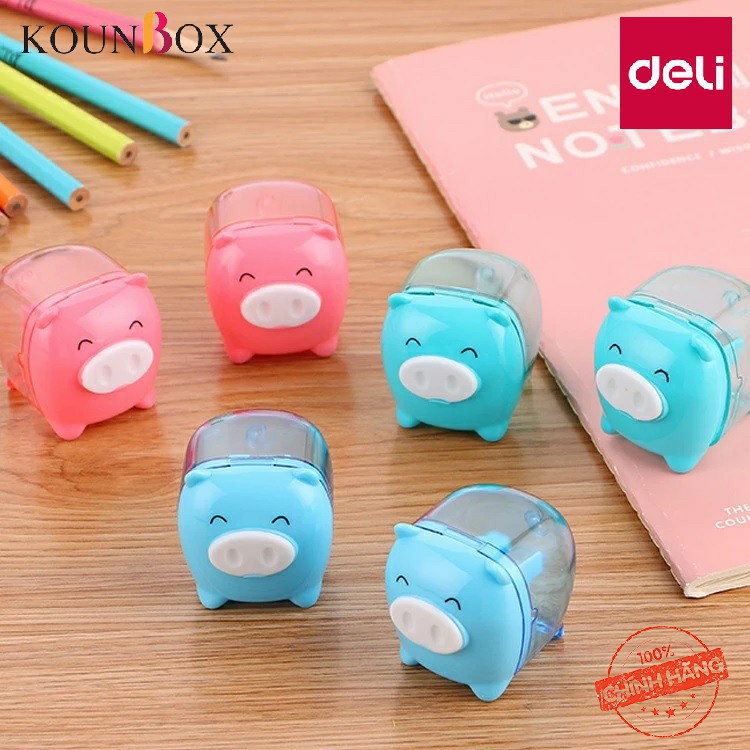 Gọt bút chì hình heo Deli 557
