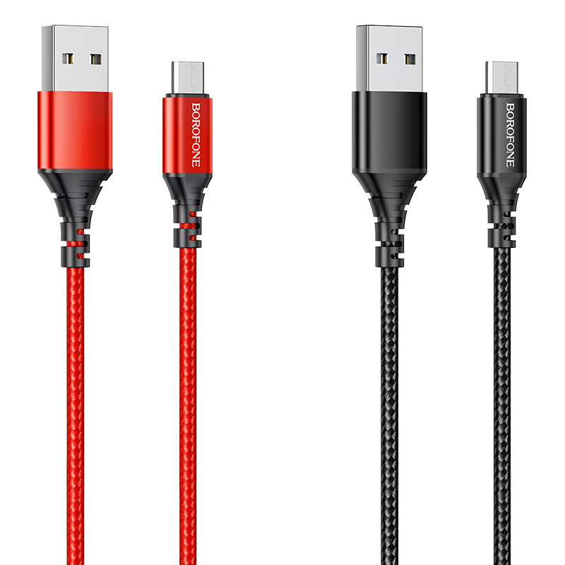 Cáp Sạc Type C, Micro USB Dây Dù Borofone BX54 1m Chính Hãng