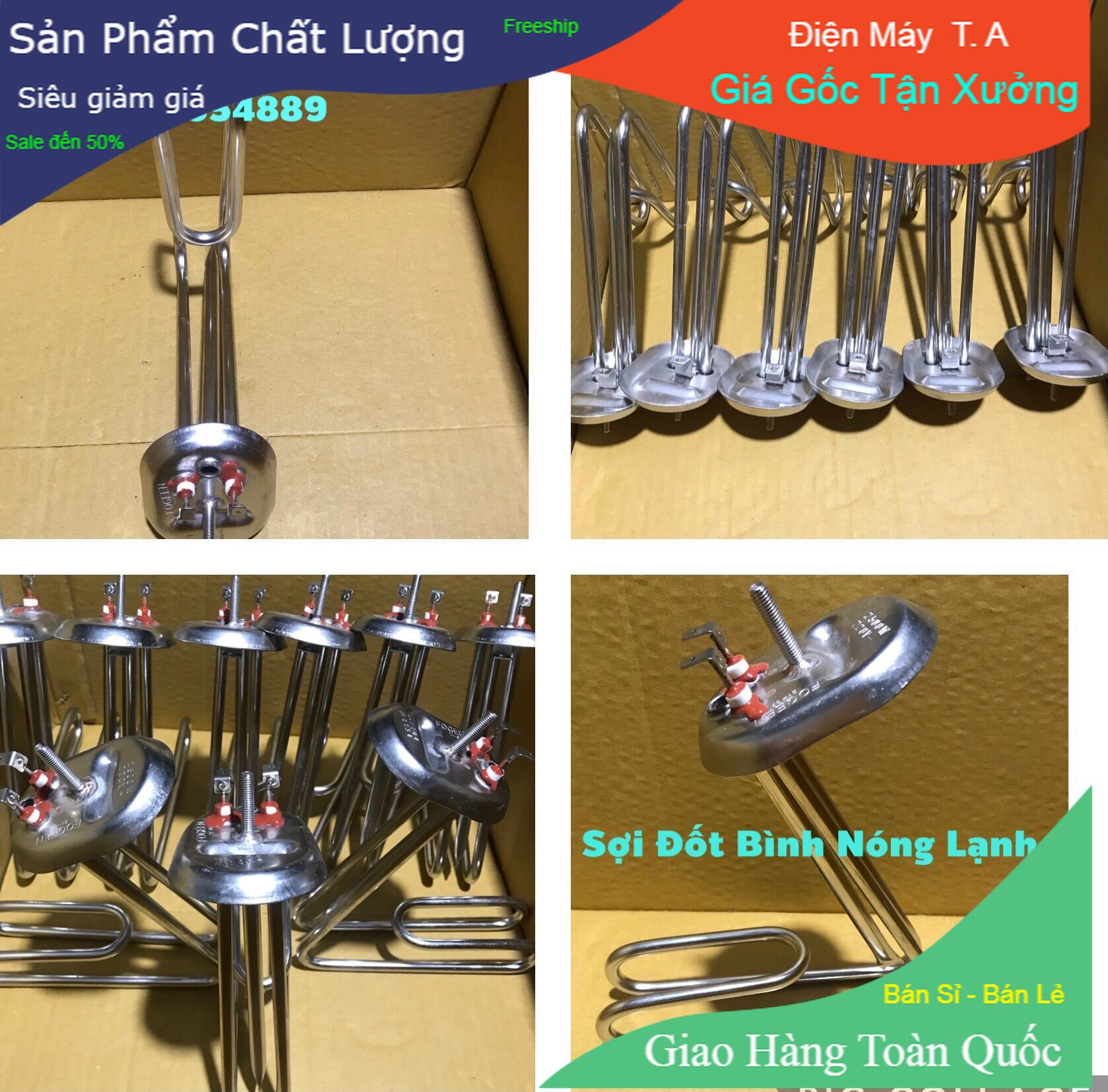 Sợi Đốt Bình Nóng Lạnh Picenza Chính Hãng