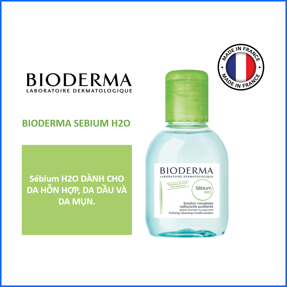 [HCM]Nước tẩy trang BIODERMA Micellar Water 100ml - PHÁP