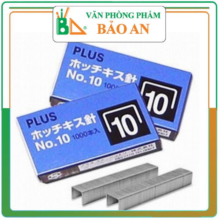 5 hộp ghim số 10 plus dùng cho dập ghim số 10