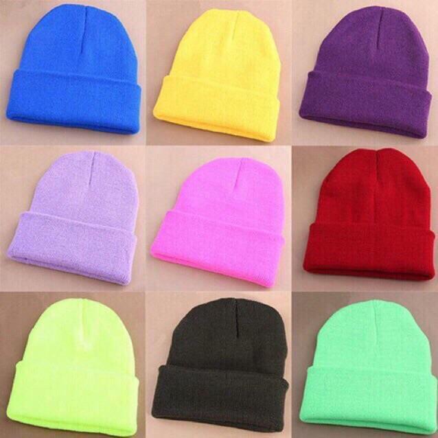 Mũ Len Beanie Nhiều Màu