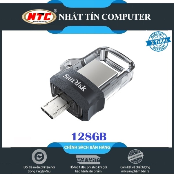 Bảng giá USB OTG SanDisk Ultra 128GB Dual Drive m3.0 (Bạc) - Nhất Tín Computer Phong Vũ