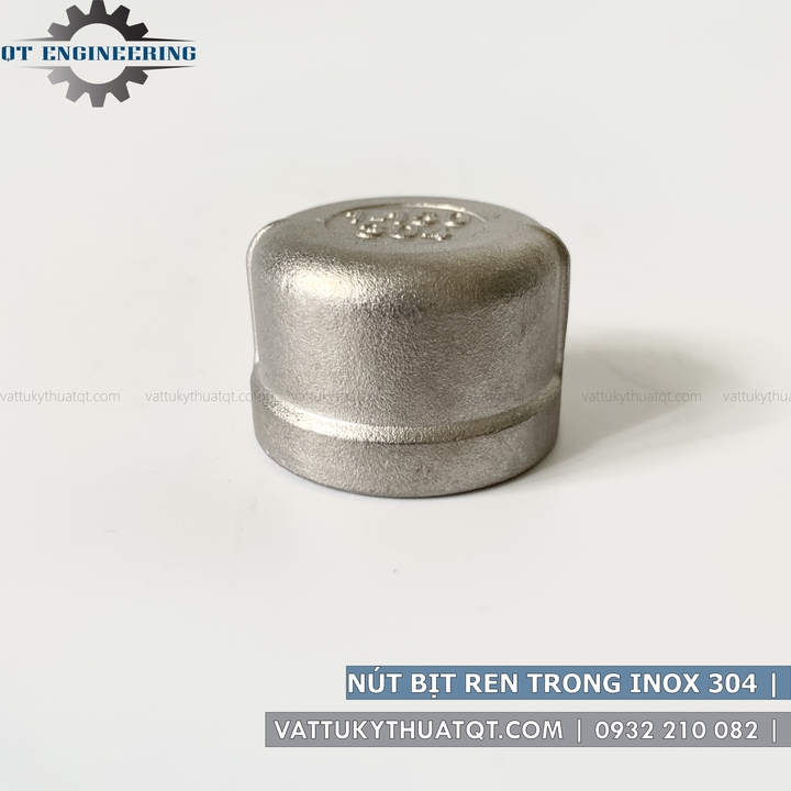 Nút Bịt Ren Trong Inox 304 | DN8-DN32 (Phi 13mm-42mm) | VATTUKYTHUATQT.COM