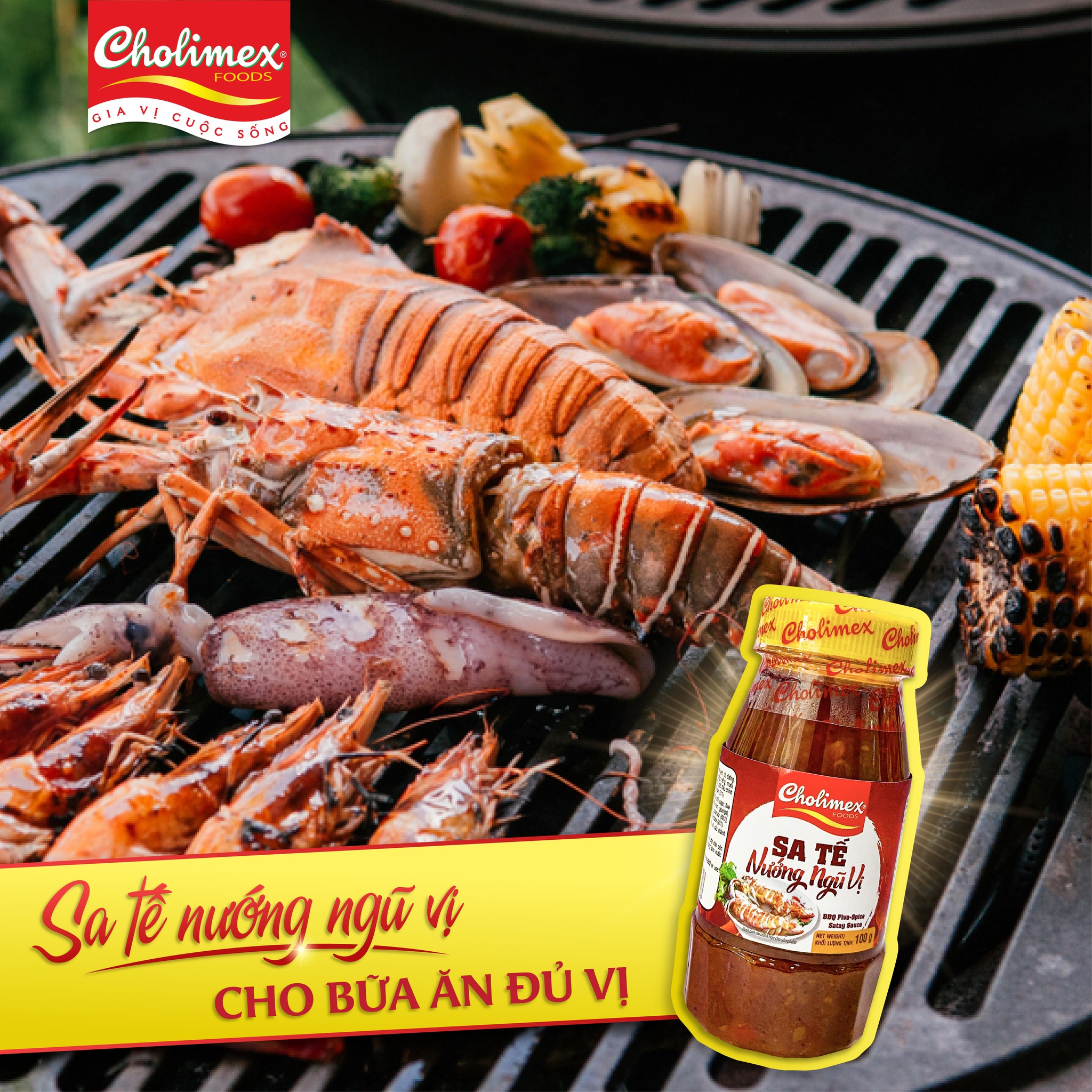 Sa tế nướng ngũ vị Cholimex