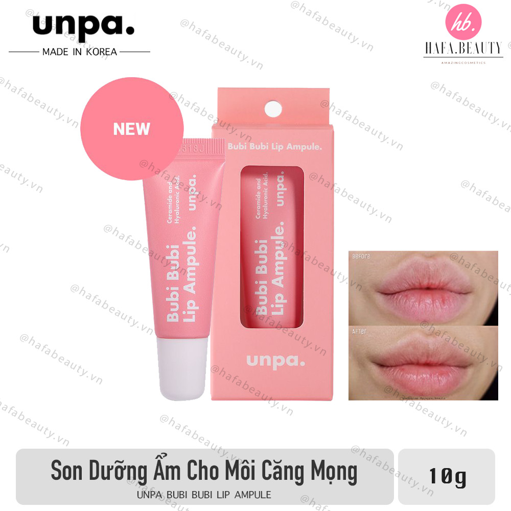 Son Dưỡng Môi Dưỡng Ẩm Căng Mọng Unpa Bubi Bubi Lip Ampule 10g _ Bubi Unpa Chính Hãng