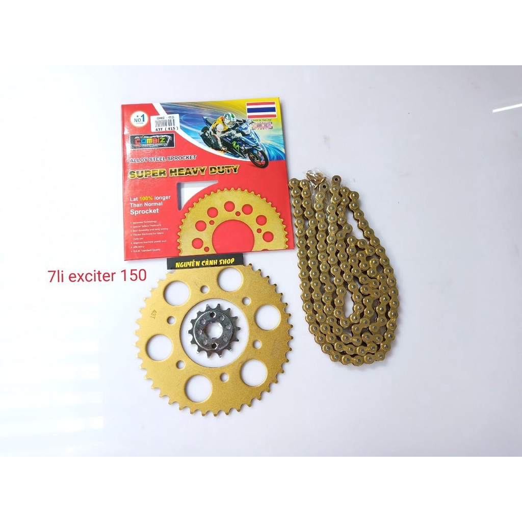 Nhông sên dĩa 7li exciter winner raider