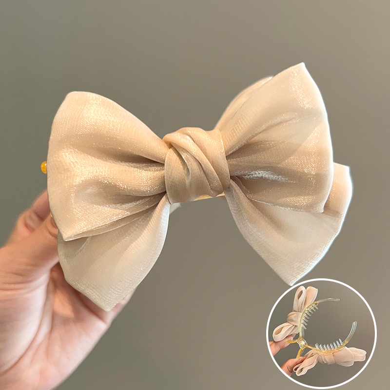 Kẹp Tóc Nơ Đính Đá Cho Bé Gái