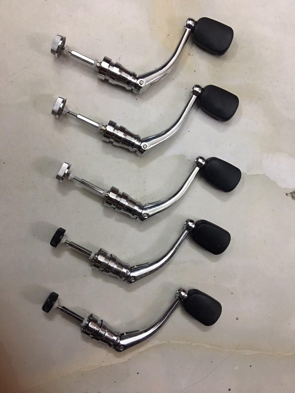 Tay quay máy câu cá bằng kim loại (inox) big sale