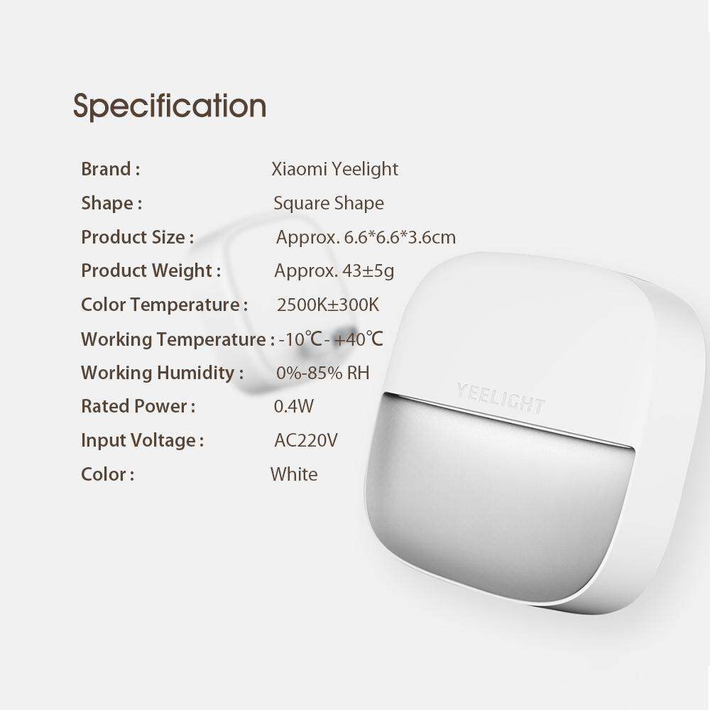 [Hà Nội] Đèn cảm biến thông minh Yeelight Night Light LED Điều khiển ánh sáng treo tường, cảm biến chuyển động hồng ngoại-XiaoMi-Preferred