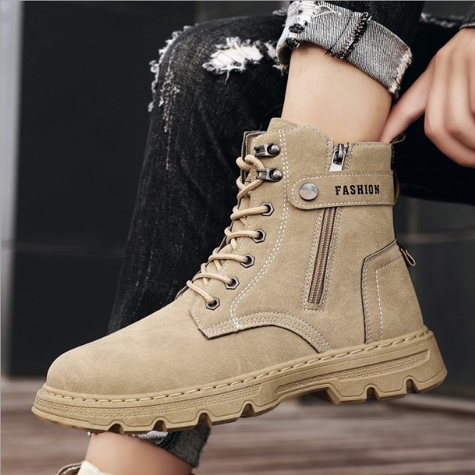 Giày Boot Nam Màu Cát MARTIN SGS GN349