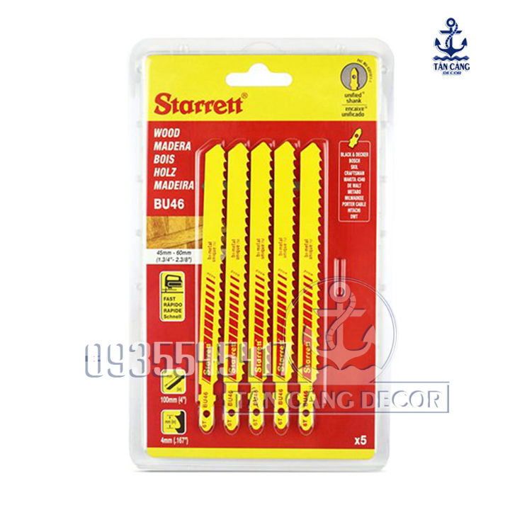Bộ lưỡi cưa lọng gỗ Starrett BU46-5