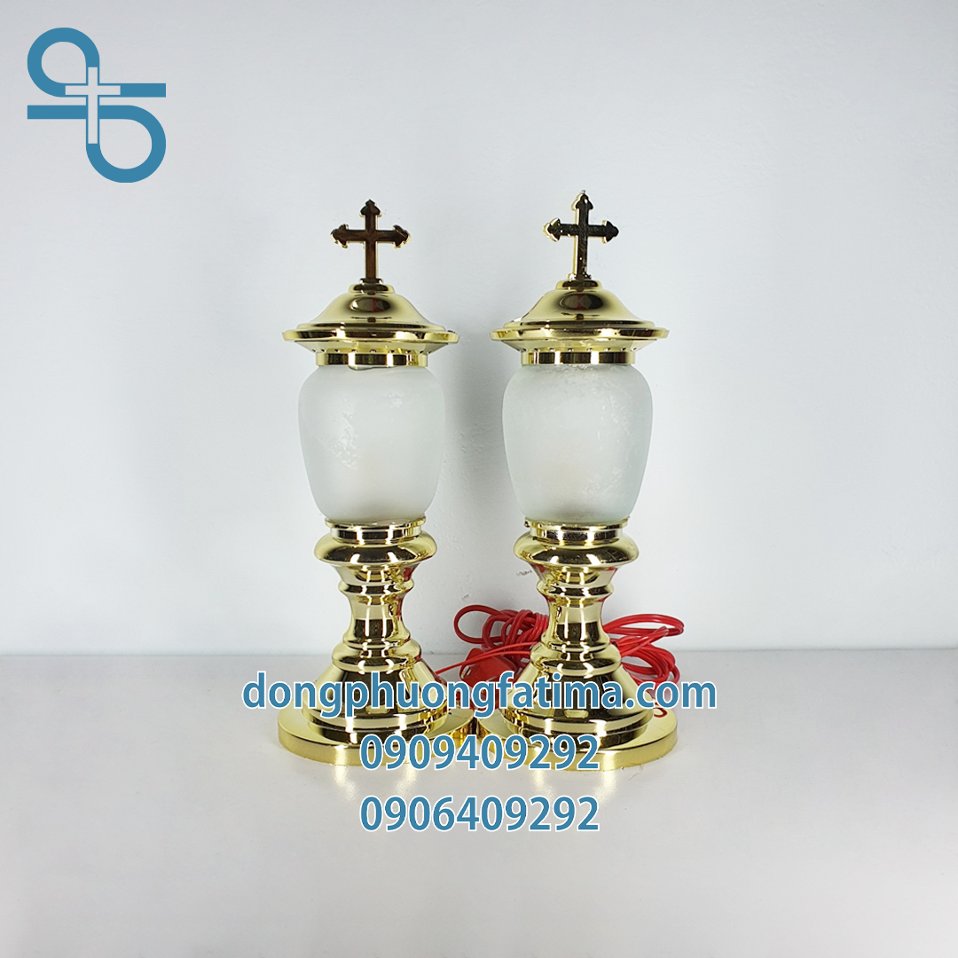 Đèn Bàn Thờ2 Cây Đèn Thánh Giá