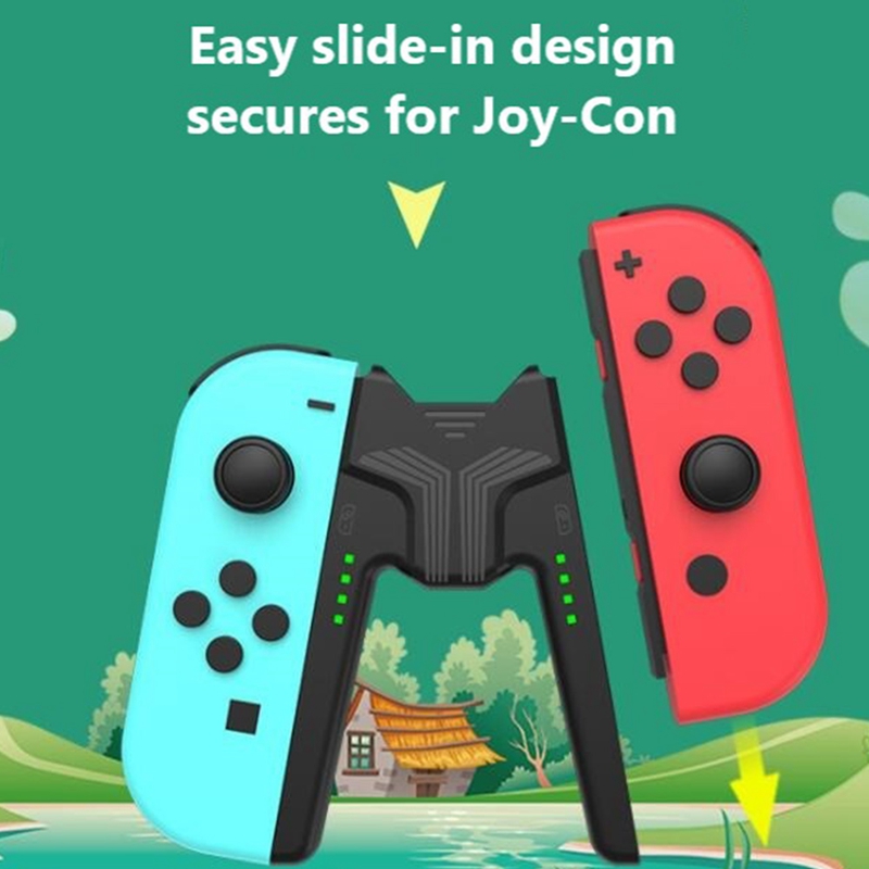 Aolion Charging Station Charger for Nintendo Switch Joycon Gaming Grip Handle Controller for Nintendo Switch JoyCon Stand Holder