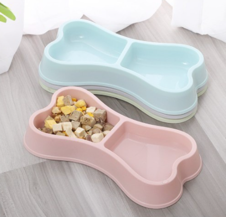 Bát ăn đôi Con Gấu cho Chó Mèo ( lựa chọn kèm bình hoặc không bình )
