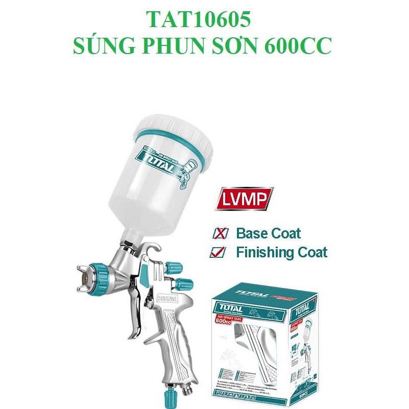 Súng phun sơn 600cc Total TAT10605