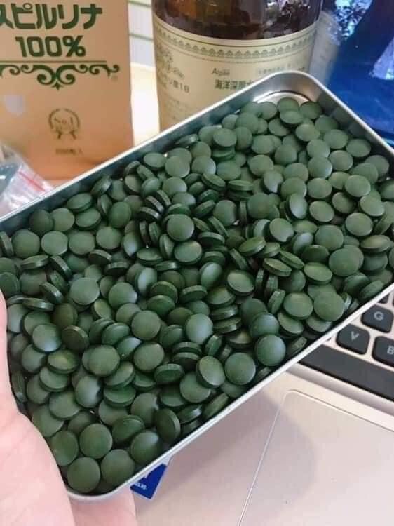 100 viên tảo xoắn Nhật Bản (uống + đắp mặt)