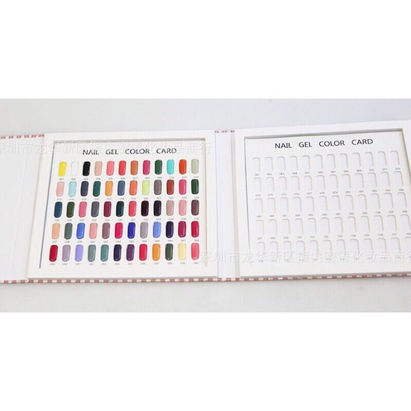 Sổ gắn móng mẫu, bảng màu nail 120 ô