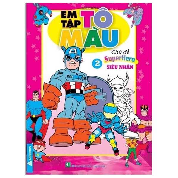 Fahasa - em tập tô màu 2 - chủ đề supperhero siêu nhân