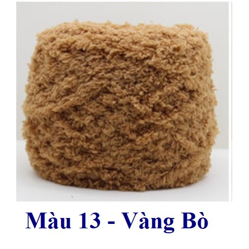 LEN BÔNG XÙ cuộn 50g dùng để đan khăn , áo , thú