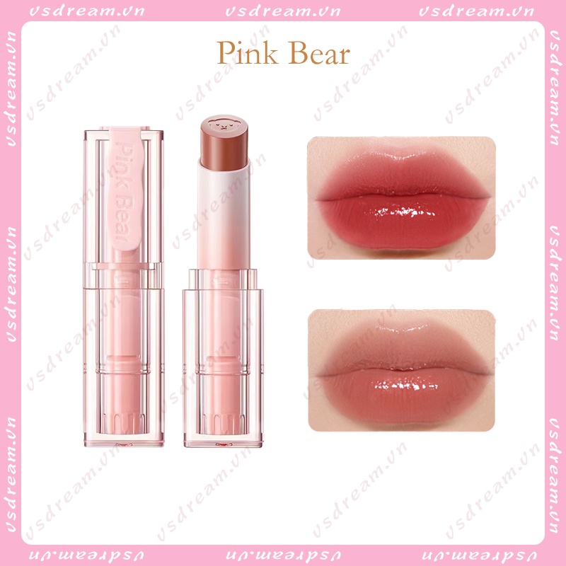 Son Thạch Dưỡng Ẩm Pink Bear son dưỡng Dành Cho Nữ