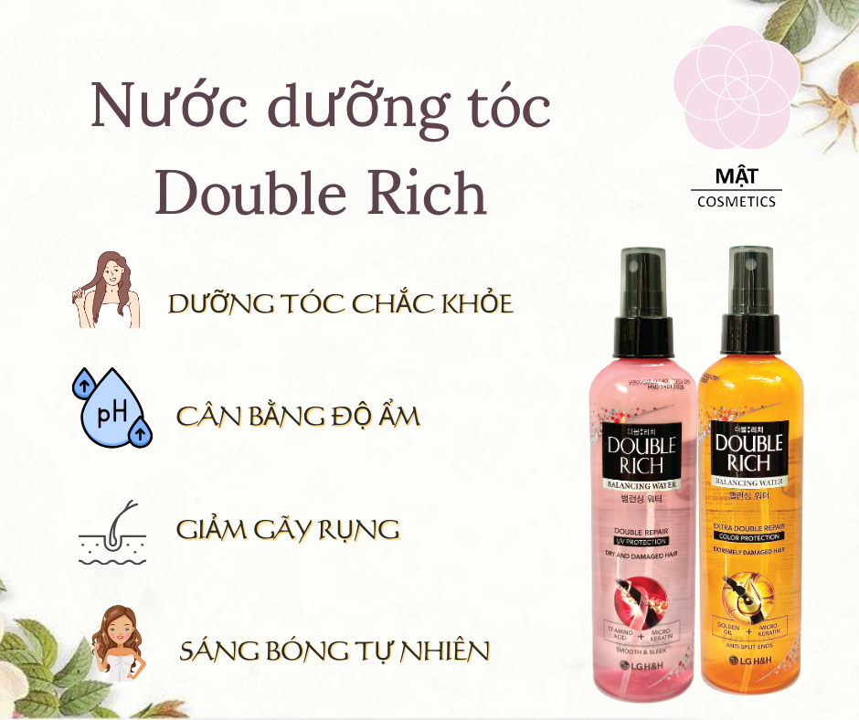 Combo 2 chai dưỡng tóc Double Rich chăm sóc tóc khô sơ hư tổn 120ml