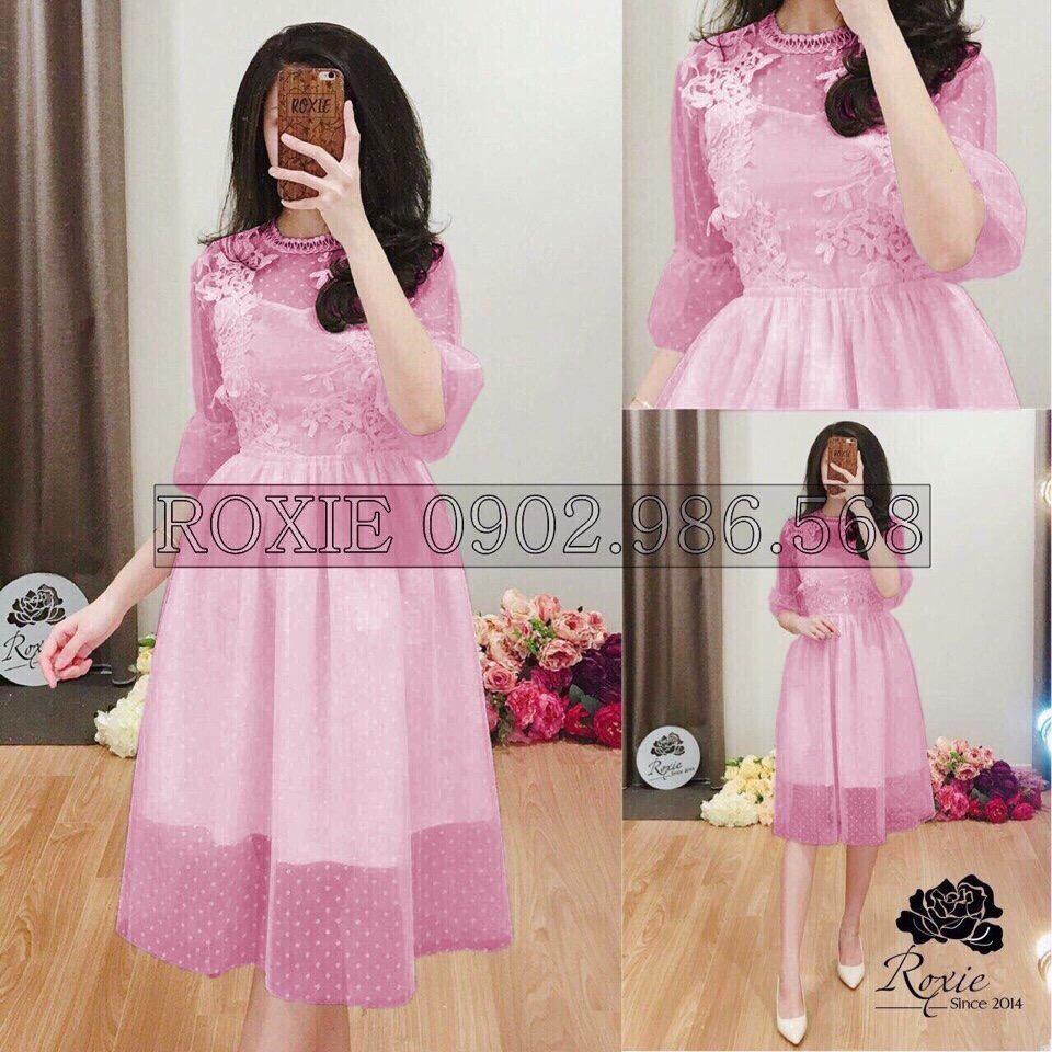 đầm ren xòe cao cấp