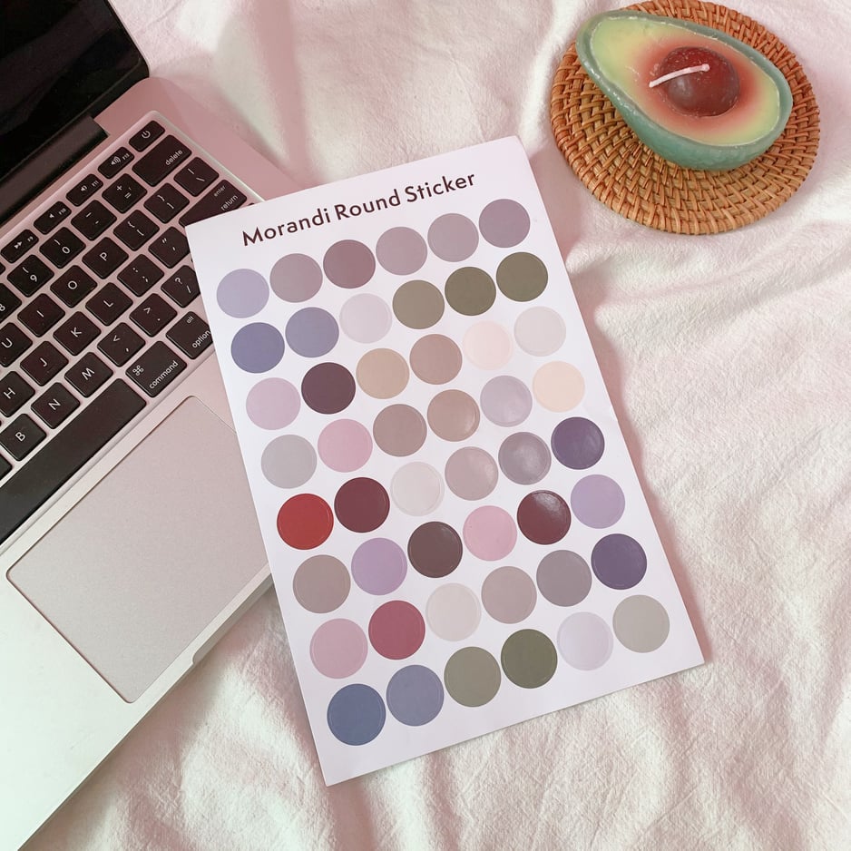 48 Sticker Chấm Tròn trang trí sổ tay planner