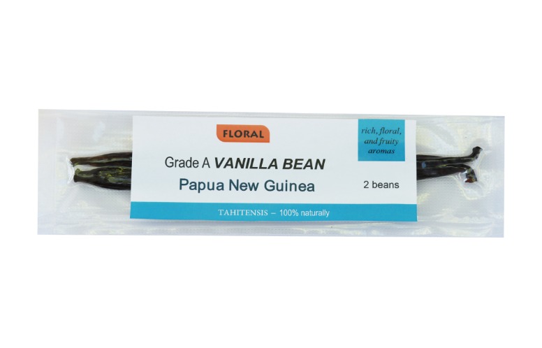 Trái vani tự nhiên Tahitensis hạng A từ Papua New Guinea (gói 2 trái 9gram)