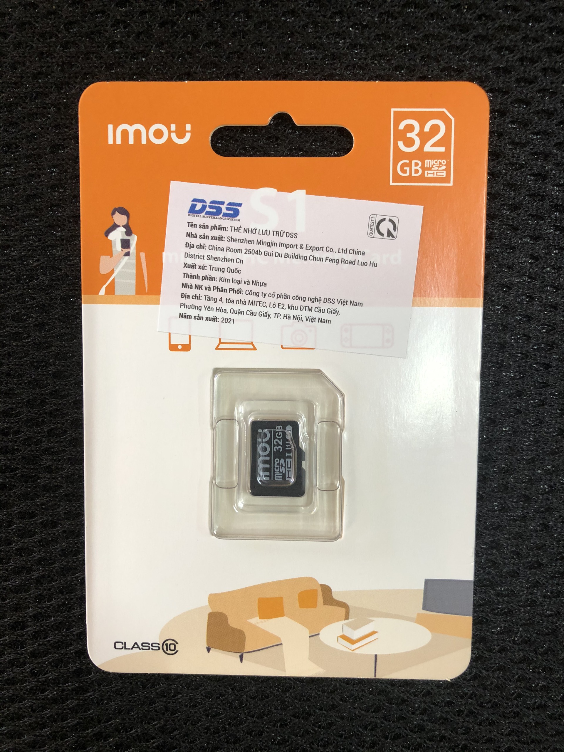 Thẻ nhớ Micro SD high Speed Imou 32GB 80Mb/s DO DSS PHÂN PHỐI (BH 24T)