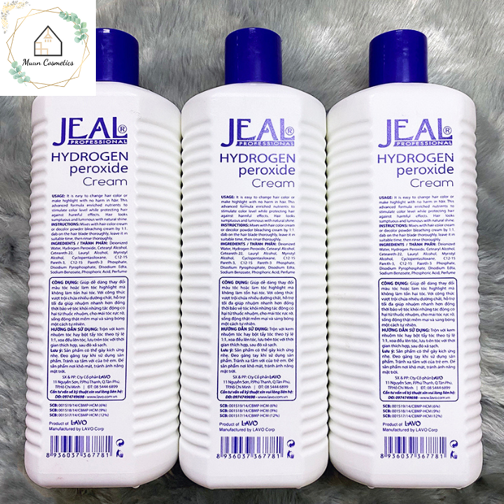 Oxy Trợ Nhuộm Tóc Cao Cấp Jeal 1000ml
