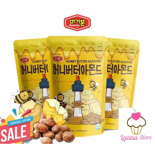 HCMHạnh nhân rang bơ tẩm mật ong Murgerbon gói 200g - Hàn Quốc