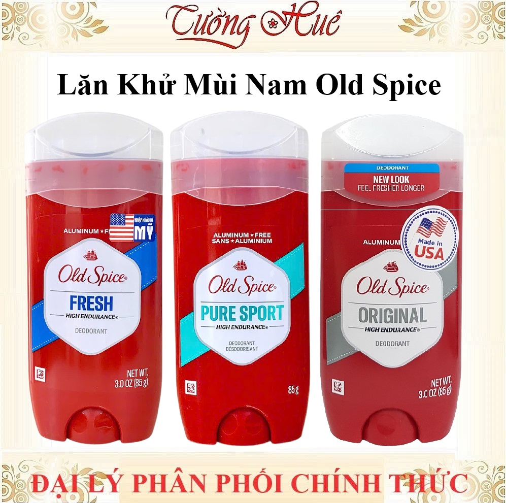 Lăn Khử Mùi Nam Old Spice Sáp Xanh Nhiều Mùi - 85g (Có Lựa Chọn)