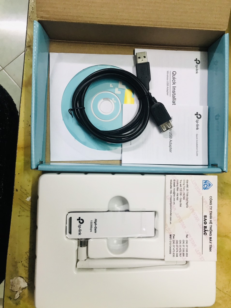 Đầu thu wifi TP Link 722N có ăng ten