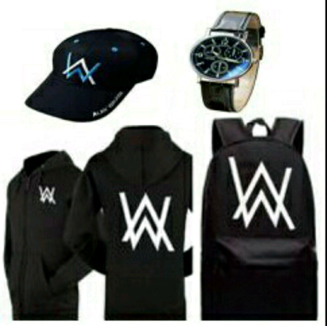 Combo áo khoác +balo+nón và đồng hồ alan walker