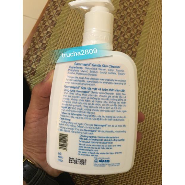 Sữa rửa mặt chuyên dụng Gammaphil 500ml