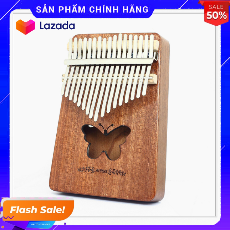 Đàn kalimba 17 phím tặng stick màu và búa chỉnh âm GECKO273