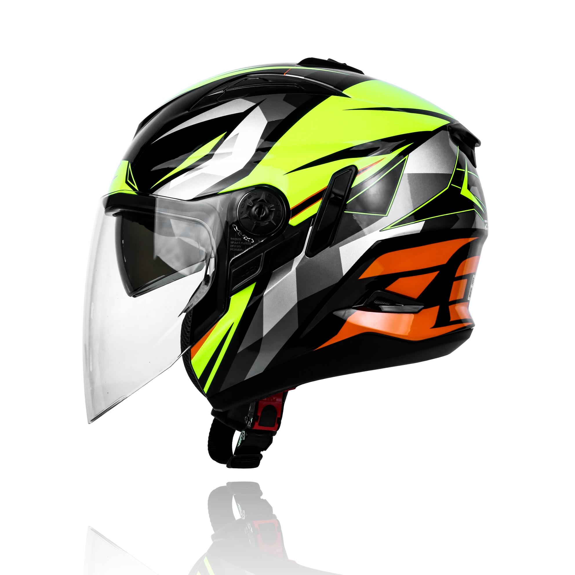 Mũ bảo hiểm ZEUS 613B - Màu Neon/ Cam