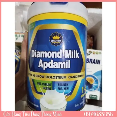 Sữa Bột Diamond Milk Apdamil Colostrum Canxi Nano Luckyway Giúp Trẻ Ăn Ngon, Tăng Sức Đề Kháng Và Hệ Miễn Dịch - Hộp 400g/900g (Cho Trẻ Từ 1-6 tuổi)